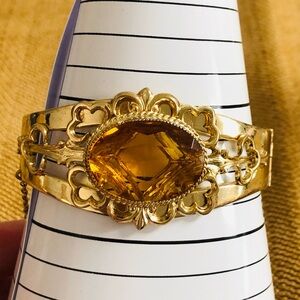 Whiting & Davis vintage topaz bracelet